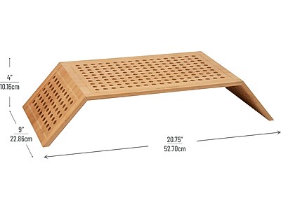 Mind Reader Ventilated Monitor Stand, Light Brown (LATMON-BRN) Sansujyuku sansujyuku.com