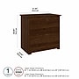 Bush Furniture Cabot 31"W 2-Drawer Lateral File Cabinet, Letter/Legal, Modern Walnut (WC31080)~#|#~522159B6-529B-4843-BE02B0EB959338D8_sc7