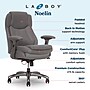 La-Z-Boy Noelin Ergonomic Fabric Swivel Task Chair, Gray (52703-GRY)~#|#~52257371-8B3A-4C4E-ABD68007697B1ADD_sc7