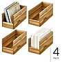 iDESIGN Small Stackable Wood Storage Bin, Natural, 4/Pack (28360M4)~#|#~52266EA7-34AE-4F1F-A983D1E28DD19714_sc7