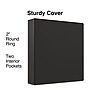Staples 2" 3-Ring View Binder, Black (ST23722-CC)~#|#~5226A693-4C76-450D-A28B8B371FFCF394_sc7