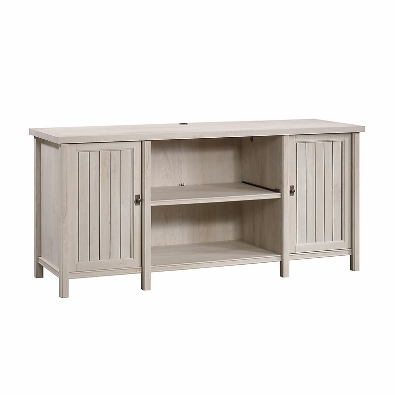 Sauder Costa 30"H Storage Credenza with 3 Shelves, Chalked Chestnut (419959) image 1