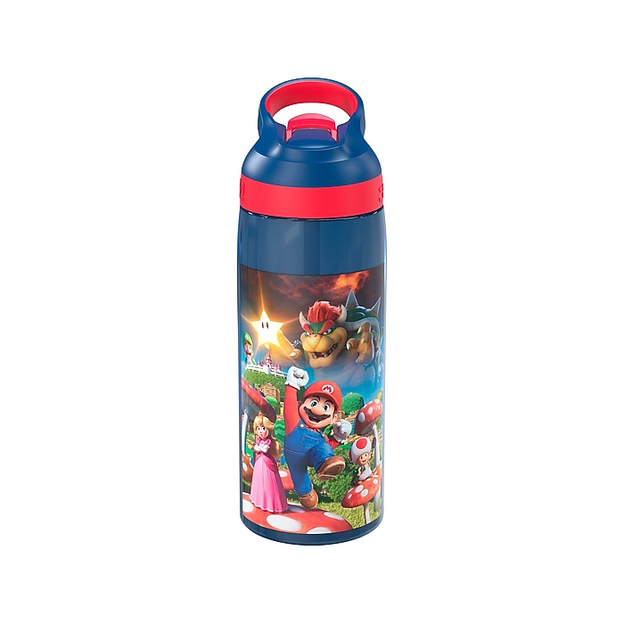 Zak! Mario Movie Plastic Water Bottle, 25 (MARG-W030) Staples