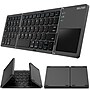 Delton F75 Small Wireless Foldable Portable Keyboard and Touchpad, Black (DKBF75)~#|#~522D8640-C48E-4B4C-ADA3FC0E34B1D0C0_sc7