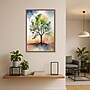 Amanti Art Tree of Color by Sally Ann Moss Framed Canvas Wall Art Print, 16"W x 23"H (A42678841845)~#|#~522DA437-E9FE-4A14-9F742B3F9098F961_sc7