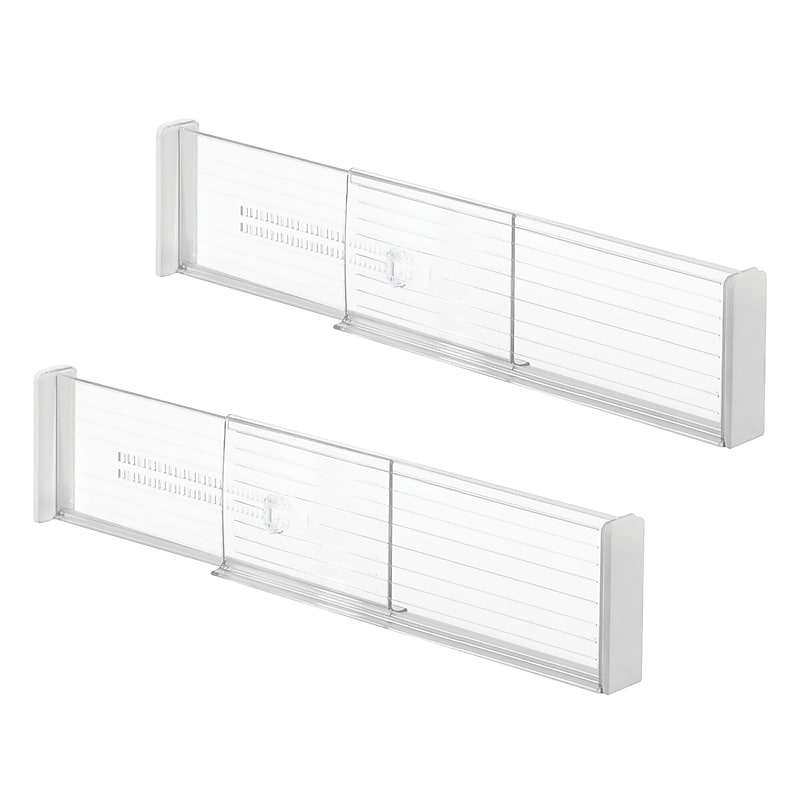 iDESIGN Deep Drawer Dividers, Clear, 2/Set (27929M2) image 1