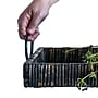Storied Home Black Rattan & Wood Tray with Handles (DF0366)~#|#~5230CA24-81F1-4B78-992BB5EA4F50FC7E_sc7