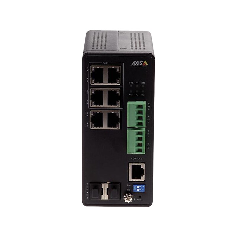 Axis Communications 4-Port Gigabit Ethernet Managed Switch, 16 Gbps, Black (01633-001) image 1
