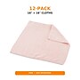 Coastwide Professional Microfiber Cloths, 16" x 16", Pink, 12/Pack~#|#~5232B553-499C-482E-8B889FF33864E2E3_sc7