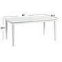 Storied Home Pleasantville Dining Table with Solid Wood Legs, White (EC1084)~#|#~5233E514-002A-42E0-A98F2D0C2E91375B_sc7