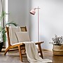 Simple Designs Sleek Essentials 54.72" Metal Floor Lamp with Round Shade, Pink (LF1051-PNK)~#|#~523826A6-2830-4861-937FDBE03249F628_sc7