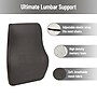 Mind Reader Memory Foam Ergonomic Lower Back Cushion Office Chair Support, Gray (VERTBACK-GRY)~#|#~5238D499-CC31-4489-B401C5FDF59B7BD0_sc7