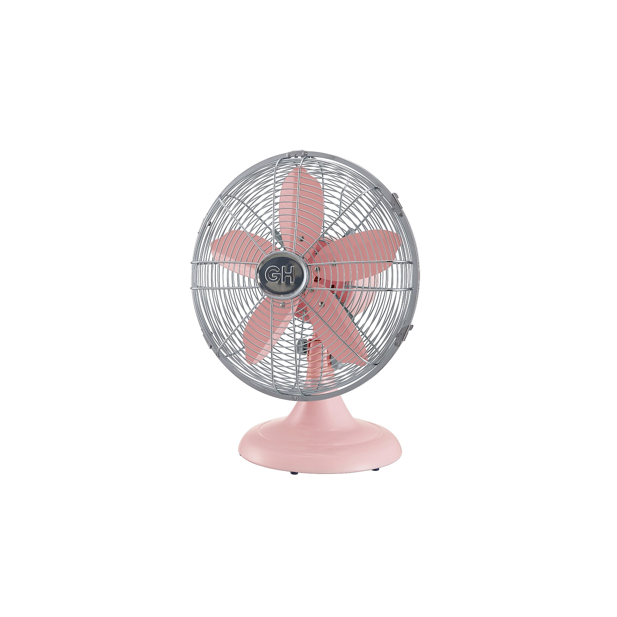 Good Housekeeping, Oscillating Desk Fan, 3-Speed, Pink (92606) Sansujyuku sansujyuku.com