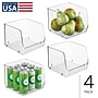 iDESIGN Small Stackable Plastic Storage Bin, Clear (29390M4)~#|#~523B7750-5E63-42E7-95F459F327C4A803_sc7