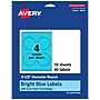 Avery Laser/Inkjet Multipurpose Circle Labels, 3.5" Dia., Bright Blue, 40/Pack (94514)~#|#~523BAD6B-A523-474B-B3580C92E968C33C_sc7