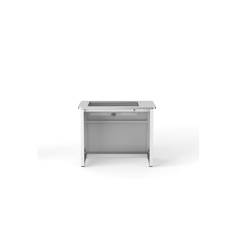 VersaDesk 36"W Downview Computer Desk, White (DV3624-WW) image 1