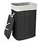 Household Essentials 19-Gallon 1-Section Hamper with Lid, Bamboo, Black (HE1222)~#|#~52413939-5B7F-472D-BF4471E6B6953CD7_sc7
