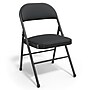 Staples Luxura Faux Leather Folding Chair, Black, 4/Pack (51504)~#|#~52415CE5-DC18-408F-B0FD7EAAAC2F8A9F_sc7
