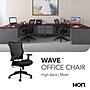 HON Wave Mesh High-Back Task Chair, Synchro-Tilt, Adjustable Arms, Black Sandwich Mesh Seat (BSXVL702MM10)~#|#~52417BD3-D0DF-4561-A5AD576AE9EF05EC_sc7