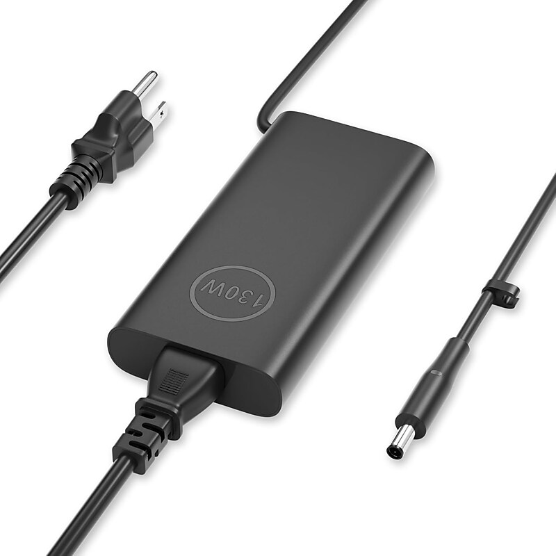 Dell 130W Power Adapter For Dell Laptops, Black (09TXK7) image 1