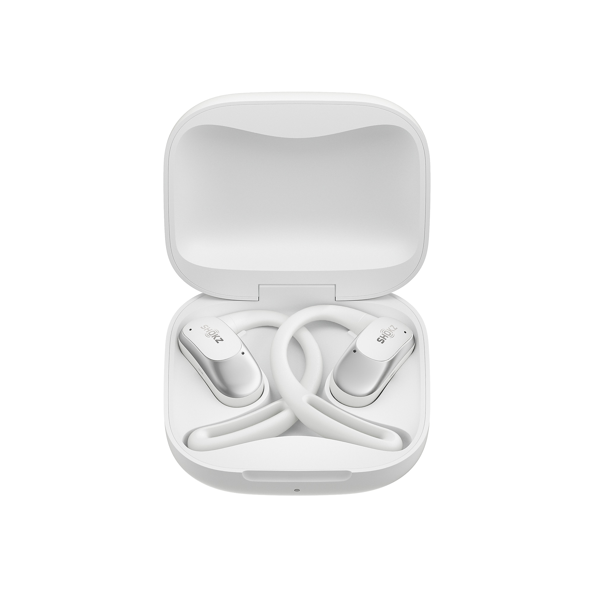 Shokz OpenFit Air Wireless Active Noise Canceling Earbuds, Bluetooth, White (VXLT511GTWT) Sansujyuku sansujyuku.com
