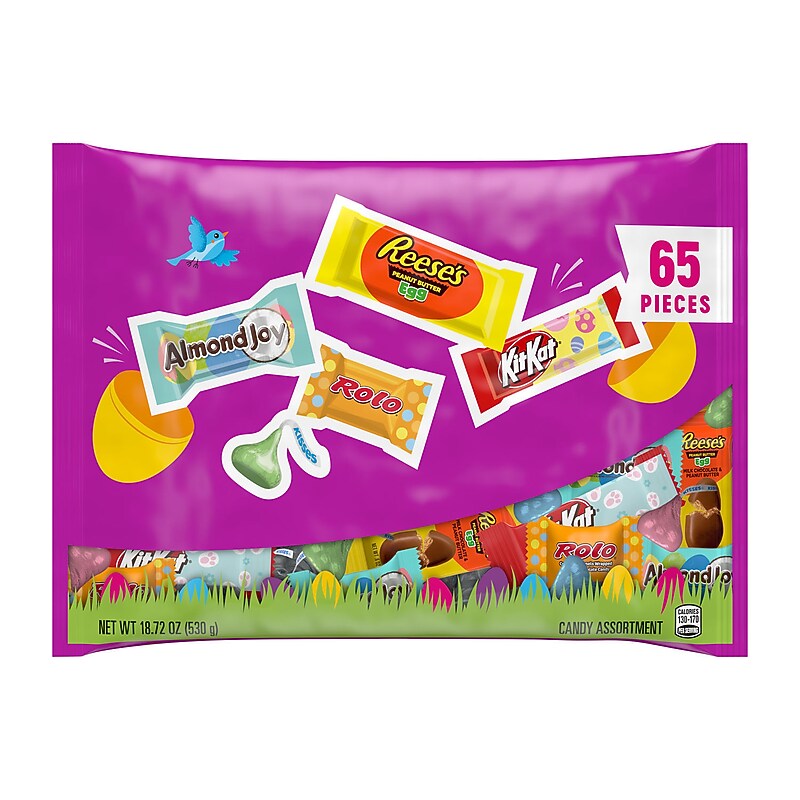 Hershey's Easter Assorted Chocolate Variety Bag, 18.72 oz., 65/Pieces (34000-36432) image 1