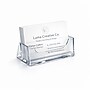 Azar Displays Horizontal Card Holder, 3.625"W x 2"H, Clear, 10/Pack (252010)~#|#~52527E01-5C3B-4B5D-99EB26D4A223C8AF_sc7