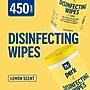 Perk™ Disinfecting Wipes, Lemon Scent, 75 Wipes/Pack, 6/Carton (PK56665CT)~#|#~5256C895-58DC-4176-8005A88094F191F8_sc7