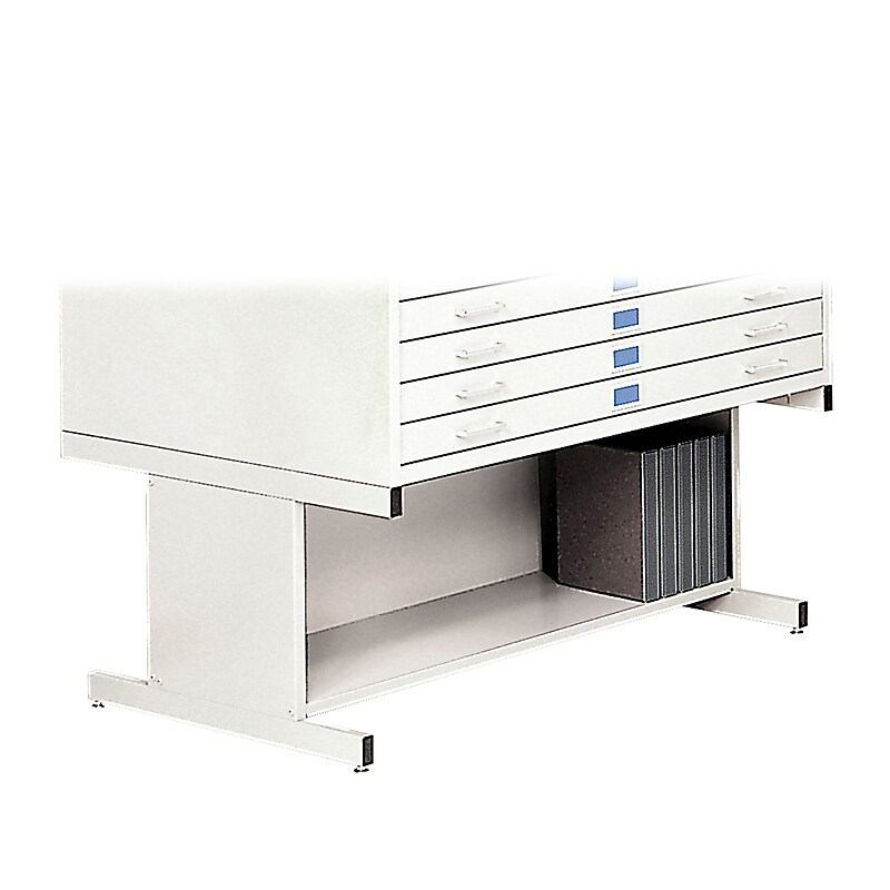 Safco® High Base For 4998 Flat File, White image 1