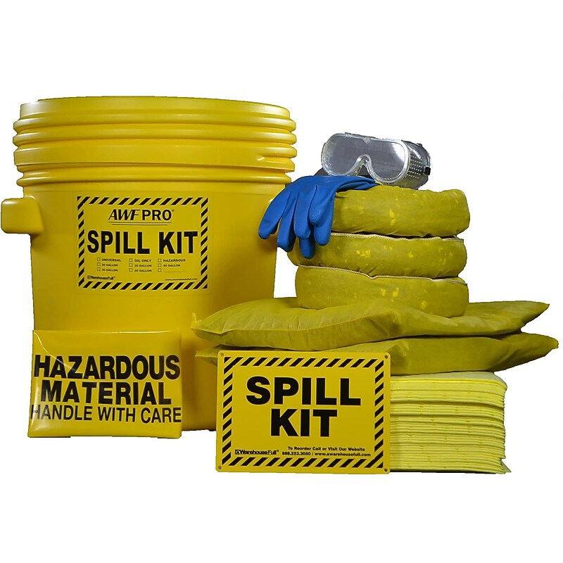 AWF Hazardous Spill Kit, 20 Gal, 54 pieces (KTSK 10214-RT) image 1