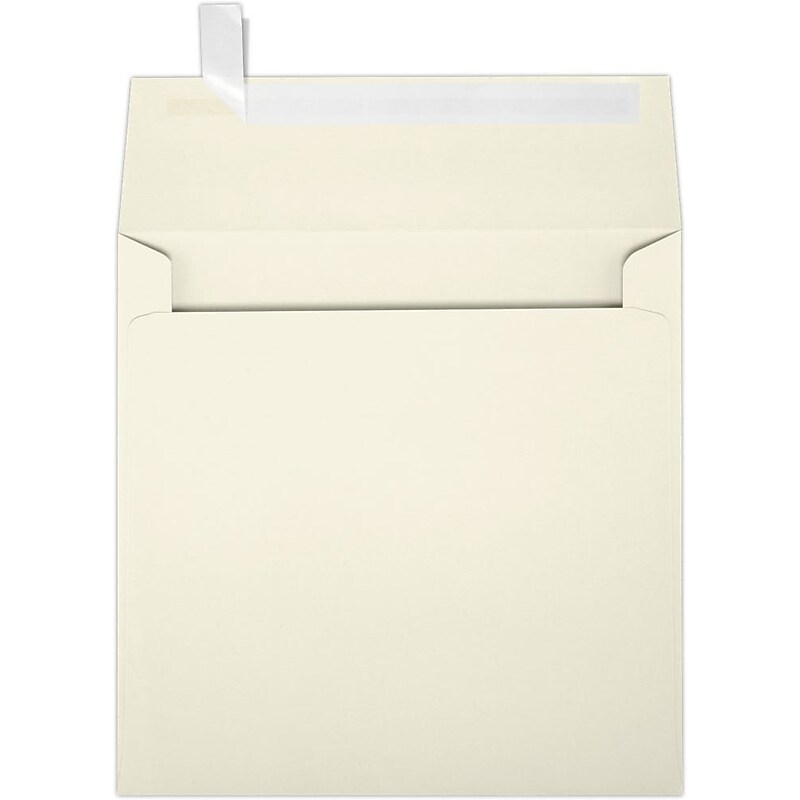 JAM Paper Self Seal Invitation Envelope 8 1/2" x 8 1/2", Natural, 50/Pack (8575-03-50) image 1