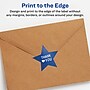 Avery Laser/Inkjet Multipurpose StarLabels, 2.375" Dia, Glossy White, 600/Box (94611)~#|#~525E7D91-02B8-4A4D-881009ACCBC6AE44_sc7