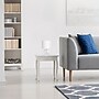 Creekwood Home Round Modern Glass 13.75" LED Table Lamp, Clear/White (CWT-1015-CW)~#|#~52644364-7361-4081-8A135E44A0D2597B_sc7