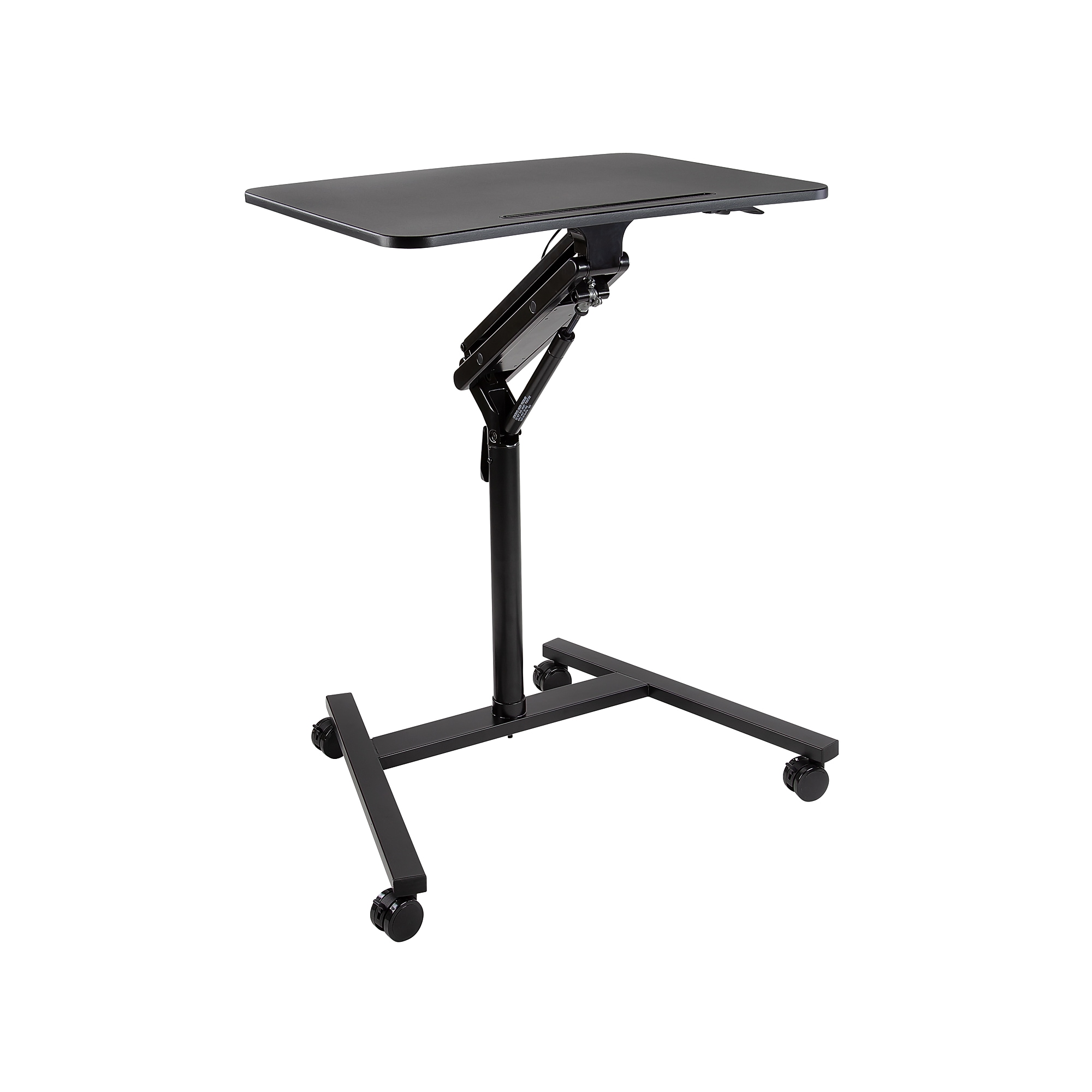 Mount-It! 28″ W Manual Adjustable Standing Desk With Locking Wheels, Black (MI-7969) Sansujyuku sansujyuku.com