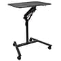 Mount-It! 28" W Manual Adjustable Standing Desk With Locking Wheels, Black (MI-7969)~#|#~526497ED-989A-437F-A3F8D4EA4D7E1E06_sc7