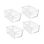 Azar Extra Large Storage Bin, 6.5" x 13"x 9.5", Clear, 4/Pack (556239-4PK)~#|#~5267D2C7-7246-4B9D-925818D49CA8D6D9_sc7