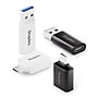 Staples TECH USB-A to USB-C & USB-C to USB-A Adapter, Male to Female, Assorted Colors, 4/Pack (ST63351)~#|#~526B0148-E8FC-44ED-8325C32E4ECC88B7_sc7