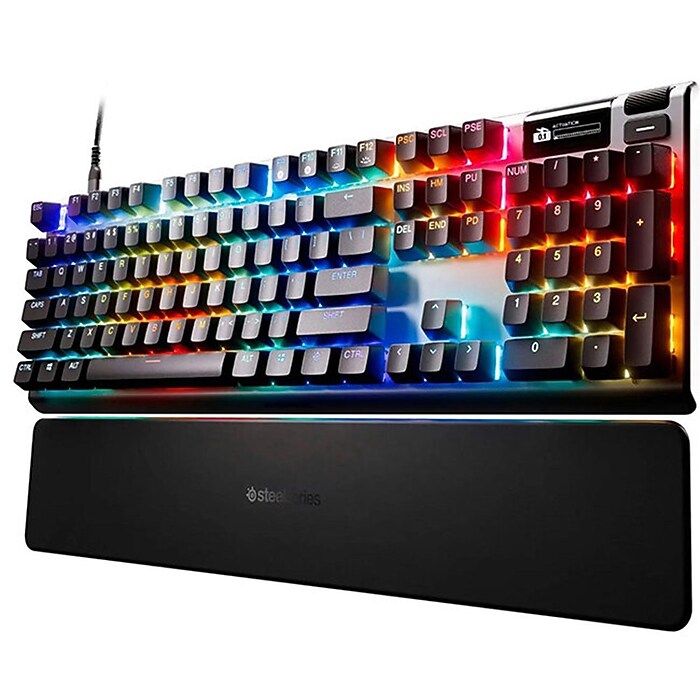【極美品/清掃済】SteelSeries Apex Pro JP 静音リング付 SteelSeries Apex Pro Gen 3 Wired Gaming Mechanical Keyboard, Black