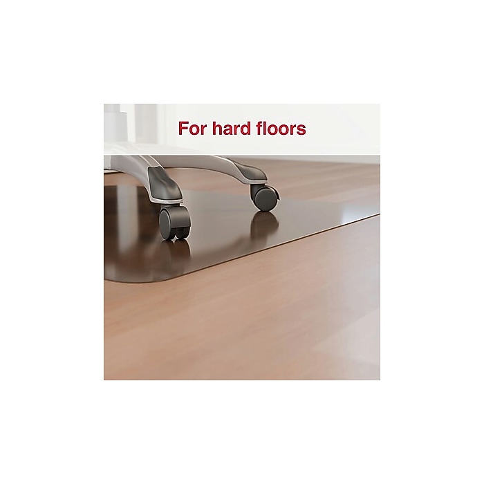 Staples Hard Floor Chair Mat with Lip, 36