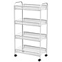 Better Houseware Steel Wheeled Trolley Organizer, White (BTH2002)~#|#~52739FA1-8C8E-4AD2-A024A55C5CE4D1B6_sc7