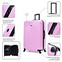 DUKAP Inception 33.86" Hardside Suitcase, 4-Wheeled Spinner, TSA Checkpoint Friendly, Pink (DKINC00XL-PNK)~#|#~527A626F-E0FA-4CC0-ACCE9972D02A0672_sc7