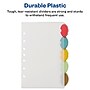 Avery Style Edge Mini Insertable Plastic Dividers, 5 Tabs, Multicolor (11118)~#|#~527DED7F-0FD1-4BFD-80B57B23BB35E3D3_sc7