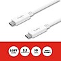 Staples TECH USB-C to USB-C Charging Cable, 3.3 ft., White (ST62317)~#|#~52805A98-F851-4D29-A54DFB8F92DA1E67_sc7