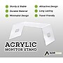 AdirHome 21.5"W x 12"D Acrylic Monitor and Laptop Stand, Clear (516-CLR)~#|#~52825DB9-B0F7-4582-A2951BAEF956003E_sc7
