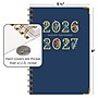 2026-2027 Excello Brands Navy Gold Numbers 5" x 8" Academic Year Weekly & Monthly Planner, Paperboard Cover (RAY27-58FC-85)~#|#~52876080-ADB4-4995-A39D111A4FD3F676_sc7