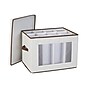 Household Essentials 57 Quart Dinnerware Storage Container, Fabric, Cream (541-1)~#|#~52878EB3-8995-488A-A954A312FB80A88C_sc7