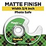 Scotch Magic Invisible Clear Tape With Dispenser, 0.75" x 18 yds., 1" Core, Transparent, 6 Rolls/Pack (6122)~#|#~5288921B-424C-4804-AE699B51E6F9F0CA_sc7
