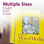 Strathmore 300 Series 5.5" x 8.5" Wire Bound Mixed Media Sketch Pad, 40 Sheets/Pad, 3/Bundle (STTP3625-3)~#|#~5289EAB8-977C-44E7-8DC406F2F2FBBA47_sc7