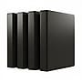 Staples 1 1/2" 3-Ring View Binder, Black, 4/Pack (ST23727--4PK-VB)~#|#~528ACEB0-F194-4B0A-9BB19435702F6F39_sc7