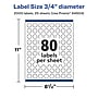 Avery Laser/Inkjet Round Multipurpose Labels, 0.75" Dia., 2,000 Labels/Pack (94504)~#|#~528D02FE-D030-40B4-9F1EB1ABE1CD4FB2_sc7